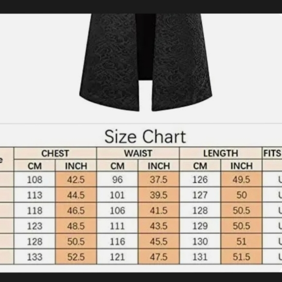 COPY - Mens Fashion Medieval  Gothic Coat - Picture 11 of 12